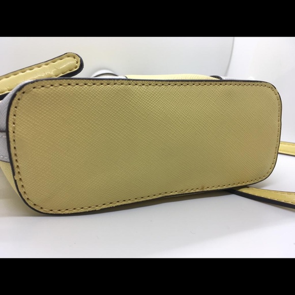 Yellow and White Guess Mini Crossbody Bag - Picture 15 of 16